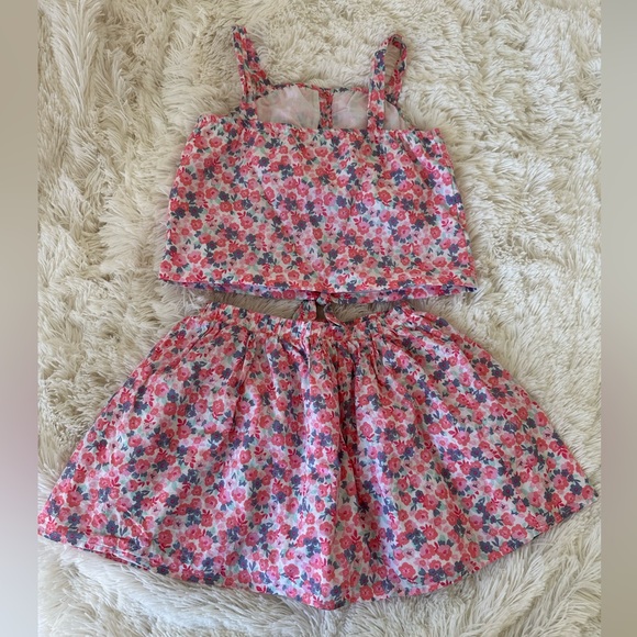 Max Studio Girl’s Floral Skirt Top Hat Matching Outfit Size: 7/8 - Picture 6 of 10